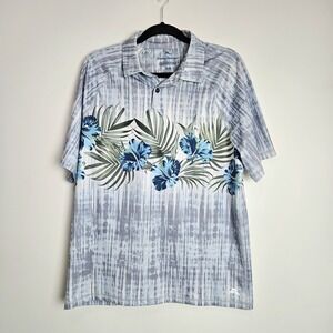 Tommy Bahama Tidepool Royale Polo Sz M Island Zone‎ Performance Stretch Tropical